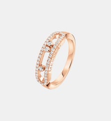 Bague diamant pavée en or rose - Baby Move Messika