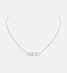 Collier pavé diamant en or blanc Messika
