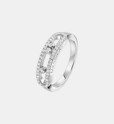Bague diamant pavée en or blanc - Baby Move Messika