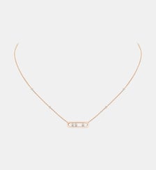 Collier diamant en or rose -Baby Move Messika