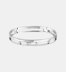 Bracelet jonc diamant en or blanc Messika