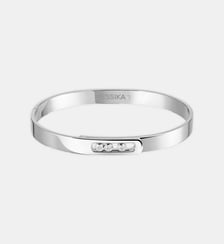 Bracelet jonc diamant en or blanc Messika