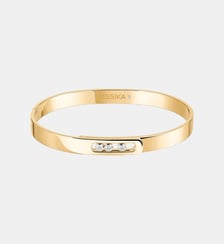 Bracelet jonc diamant en or jaune Messika
