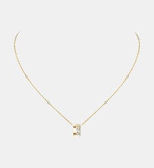 Collier pendentif diamant sur chaine en or jaune Messika