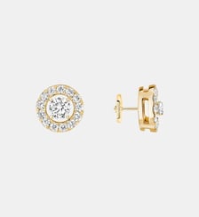 Puces d'oreilles diamant ronds or jaune - XS Messika