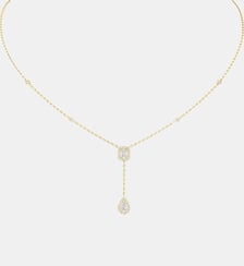 Collier cravate diamant en or jaune Messika