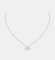 Collier diamant pavé en or blanc Messika