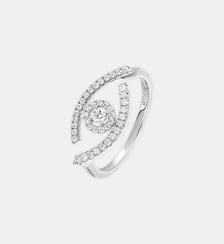 Bague diamant pavée en or blanc Messika