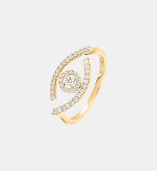 Bague diamant pavé en or jaune Messika