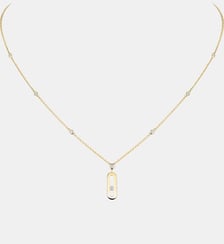 Collier diamant long en or jaune - Petit modèle Messika