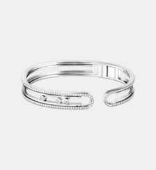 Bracelet bangle en or blanc Messika