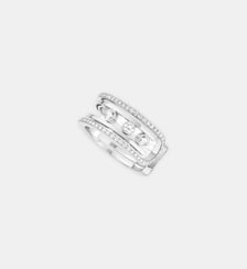 Bague pavée diamant en or blanc Messika