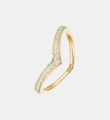 Alliance diamant pavée en or jaune  Messika