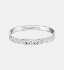 Bangle bracelet diamant en or blanc Messika