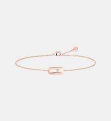 Bracelet enfant diamant en or rose Messika