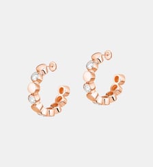 Mini créoles diamant en or rose Messika