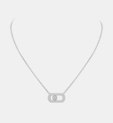 Collier diamant pavé en or blanc Messika