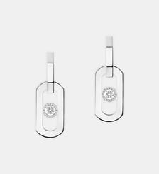 Boucles d'oreilles pendantes en or blanc - XL  Messika