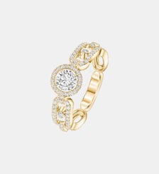 Bague solitaire diamant en or jaune - Petit modèle Messika
