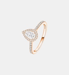 Bague diamant en or rose Messika