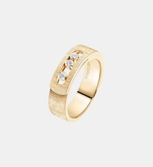 Bague diamant en or jaune ciselé Messika