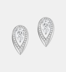 Boucles d'oreilles diamant en or blanc  Messika