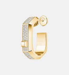 Mono créole diamant pavée en or jaune - M Messika