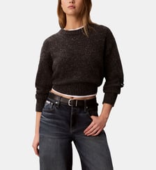 Pull court droit en maille  Calvin Klein