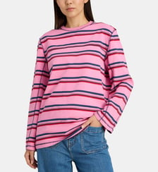 T-shirt manches longues Samara à rayures  Damson Madder