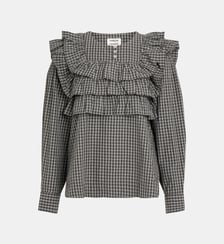 Blouse Shay à carreaux coton bio Damson Madder