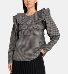 Blouse Shay à carreaux coton bio Damson Madder