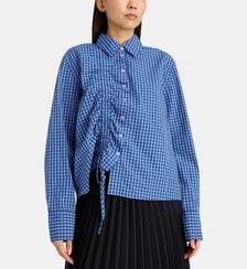 Chemise Talia à Fronces coton bio Damson Madder