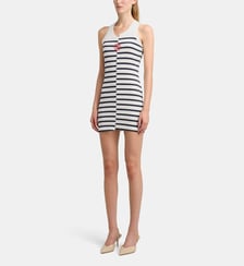 Robe débardeur marinière courte asymétrique Jean Paul Gaultier