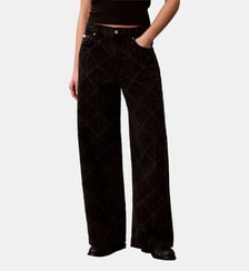Jean baggy large monogramme taille basse Calvin Klein