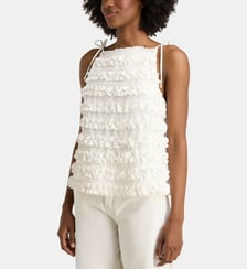 Top Leili ruffle coton bio Damson Madder