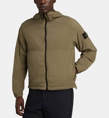 Coupe-vent zippé à capuche  Stone Island