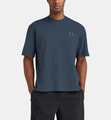 T-shirt droit patch signature coton Stone Island