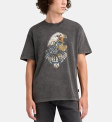 T-shirt droit coton délavé Replay