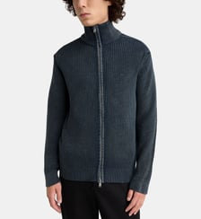 Pull cardigan zippé à col montant Replay
