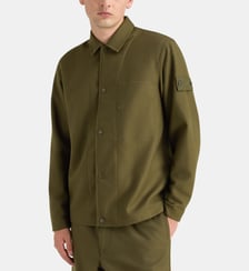 Surchemise droite laine vierge Stone Island
