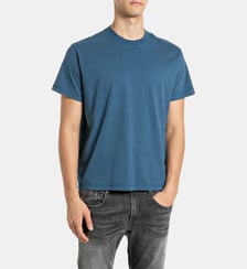 T-shirt droit coton monogramme Replay