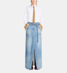 Jupe longue en denim Dries Van Noten
