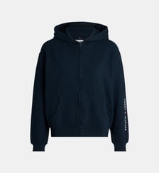 Sweat zippé à capuche en coton Tommy Hilfiger