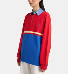 Polo maille à col contrastant JW Anderson