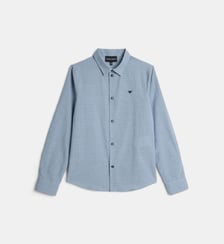 Chemise droite à manches longues Emporio Armani Junior