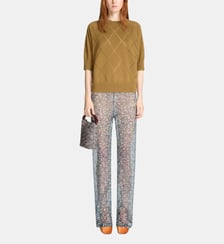 Pantalon large en soie Dries Van Noten