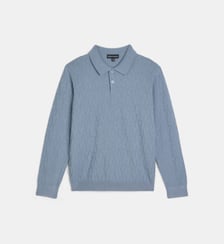 Pull polo monogrammé Emporio Armani Junior
