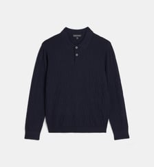 Pull polo monogrammé Emporio Armani Junior