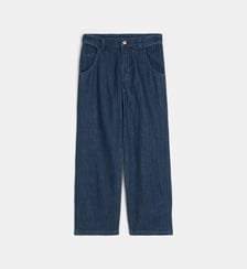 Jean droit en toile rayée Emporio Armani Junior