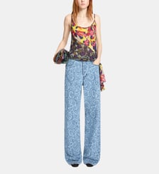 Pantalon large en denim Dries Van Noten